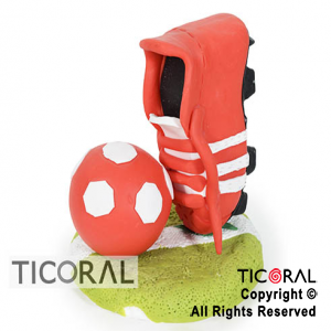 ADORNO MAQUETA BOTIN DE FUTBOL INDEPENDIENTE A. PORCELANA FRIA x 1